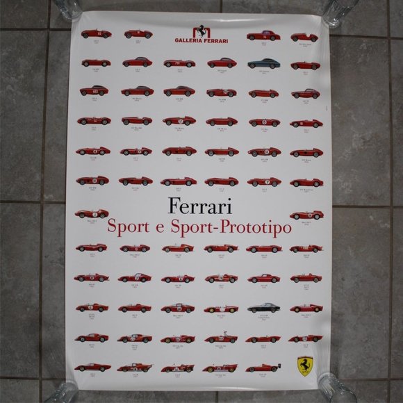 Official Galleria Ferrari Sporte e Sport-Prototipo History Poster 27x38 - Picture 1 of 1